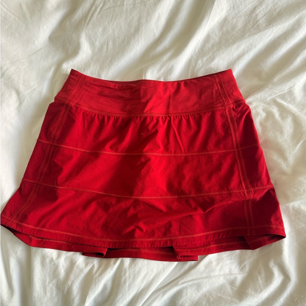 lululemon athletica Red tennis Skirt